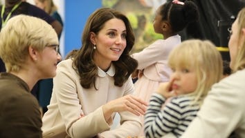 Kate Middleton Looks Pretty in Pink While Visiting Hornsey Road Children’s Centre