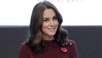 Kate Middleton Shows Off Her Growing Baby Bump, Talks the Struggle of Leaving Prince George at School