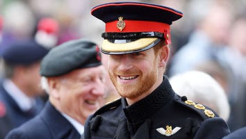 Prince Harry Is a Man in Uniform During Field of Remembrance Visit at Westminster Abbey
