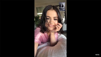 Selena Gomez Dances Around in Her Silk Robe While FaceTiming With Marshmello in ‘Wolves’ Music Video