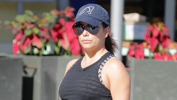 Eva Longoria Shows Off Baby Bump in Sheer Tank Top, Celebrates Christmas Eve With Husband and Olivia Munn