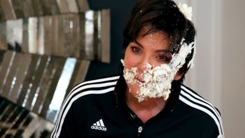 Kim and Khloe Kardashian Epically Attack Mom Kris Jenner With Cake -- Watch! (Exclusive)
