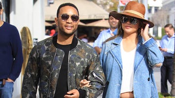 Pregnant Chrissy Teigen Flashes Bare Baby Bump in Short Shorts: Pic!