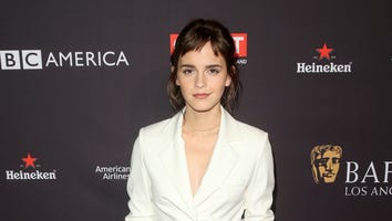 Emma Watson Shows Off Stylish New Bangs at BAFTA Tea Party