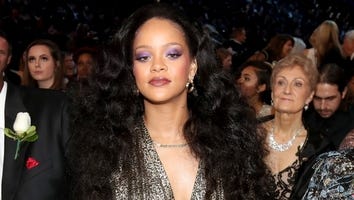 Rihanna Parties With Rumored Beau Hassan Jameel at Post-GRAMMYs Bash -- See the Pics!