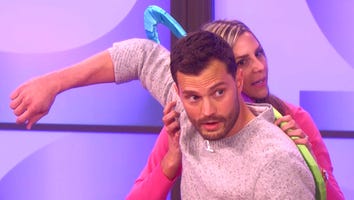 Jamie Dornan Teams Up With 'Fifty Shades' Fan for a Game of 'Hunky Hoopla'