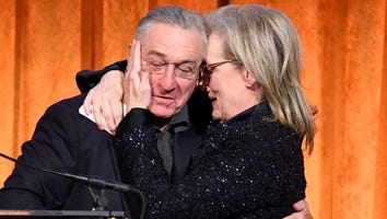 Meryl Streep Kisses Robert De Niro After He Delivers Moving Speech in Praise of the Actress