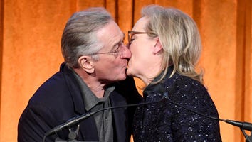 Meryl Streep Plants a Big Kiss on Robert De Niro at National Board of Review Gala -- Watch!