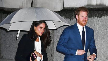 Meghan Markle Suits Up for First Awards Ceremony With Fiance Prince Harry