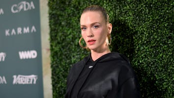 January Jones Promotes Breast Cancer Awareness With Topless Selfie