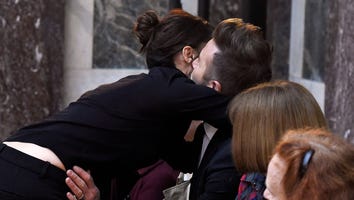 Victoria Beckham Adorably Kisses David and Family at Her NYFW Show: Pics!