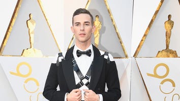Adam Rippon Wears Stylish Leather Harness to the 2018 Oscars -- See His Look!