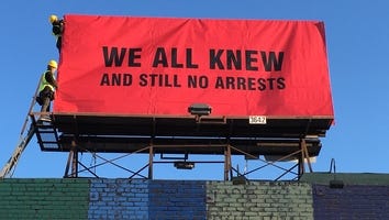 Street Artist Sabo Gives Reasons for Erecting 3 Billboards to Call Out Hollywood Ahead of Oscars (Exclusive)