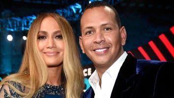 Jennifer Lopez Kisses Alex Rodriguez in the Broadcast Booth on MLB Opening Day