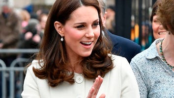 Pregnant Kate Middleton Looks Lovely in White at Charity Visit: Pics!