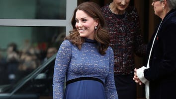 Pregnant Kate Middleton Glows in Blue Again as She Promotes Children’s Mental Health: Pics!