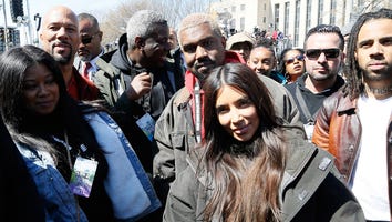 Kim Kardashian and Kanye West Attend March for Our Lives With Daughter North