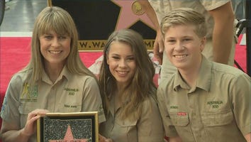 Bindi Irwin & Boyfriend Chandler Powell Honor Her Dad Steve Irwin at Posthumous Star on the Walk of Fame Cerem