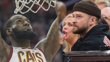 LeBron James Surprises Justin Timberlake Onstage in Cleveland!