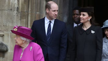 Pregnant Kate Middleton and Prince William Attend Easter Services With Queen Elizabeth