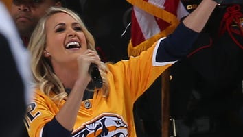 Watch Carrie Underwood's Son Adorably React to Her Singing the National Anthem