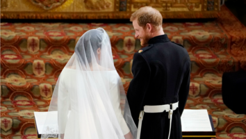 Prince Harry Has a Hilariously Candid Moment With Meghan Markle at Royal Wedding