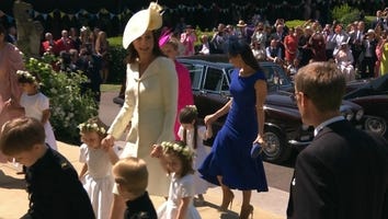 Prince George and Princess Charlotte Make Adorable Arrival at Royal Wedding as Page Boy and Bridesmaid
