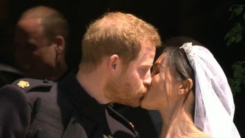 See Prince Harry and Meghan Markle's First Kiss as Husband and Wife