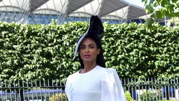Ciara Looks Like a Royal in an Elegant White Dress and Hat at the Ascot Racecourse