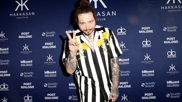 Rapper Post Malone Gets Large New Cheek Tattoos: See the Message