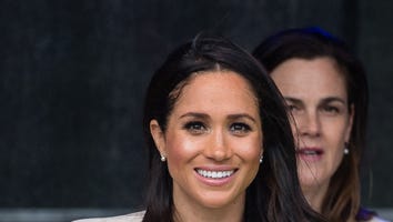 Meghan Markle Beams While Cheering on Prince Harry and Prince William at Charity Polo Match