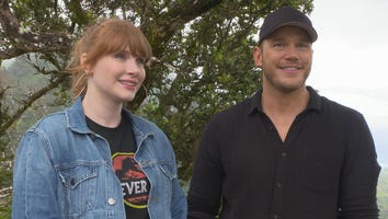 Chris Pratt and Bryce Dallas Howard Dish on Having Kids on 'Jurassic World: Fallen Kingdom' Set (Exclusive)