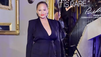 Chrissy Teigen Steps Out in Sexy Black Mini-Dress 6 Weeks After Giving Birth