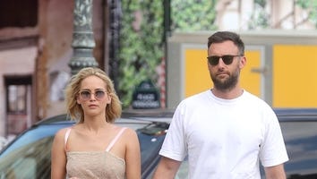 Jennifer Lawrence Holds Hands With Boyfriend Cooke Maroney Wearing a Stylish Pink Mini Dress
