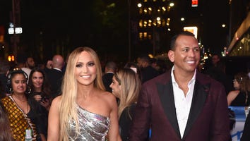 Jennifer Lopez Stuns in a Sparkly Silver Gown With Alex Rodriguez at 2018 MTV VMAs