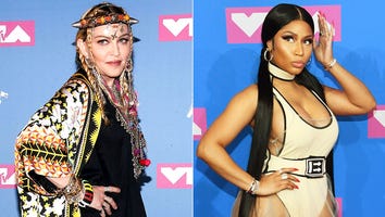 Madonna Kisses Nicki Minaj Backstage at VMAs -- and the Rapper Is All About It