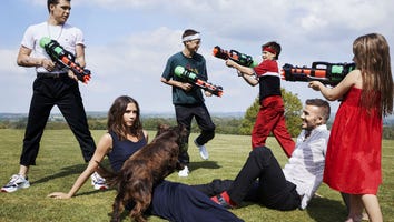 Victoria Beckham’s Stunning Family Goes to War in Fun ‘British Vogue’ Shoot