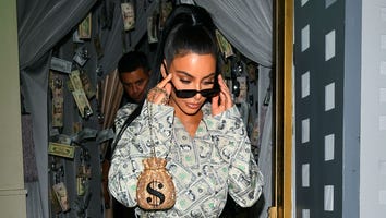 Kim Kardashian Looks Like a Billion Bucks in Money Dress and Matching Boots