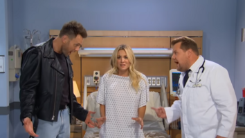 Kaley Cuoco Acts Out Drake Lyrics During Soap Opera Sketch With James Corden and Joel McHale
