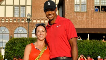 Tiger Woods Gets Big Kiss From Girlfriend Erica Herman After Winning First Tournament in 5 Years