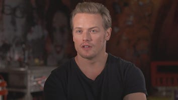 Behind the Scenes as Sam Heughan and His Stunt Double Film an Action Scene (Exclusive)