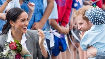 Meghan Markle Practices Parenting Skills With 5-Year-Old Boy in Awe of Prince Harry's Beard