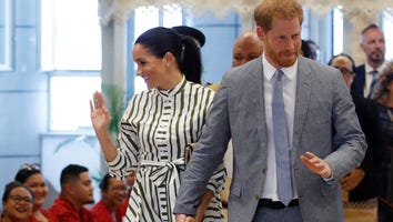 Meghan Markle and Prince Harry Wave to Adorable Kids as They Meet With Tongan Prime Minister