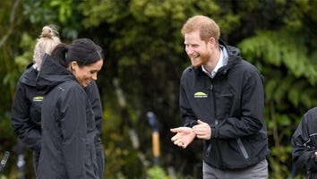 Meghan Markle Beats Prince Harry in Gumboot-Throwing Contest in New Zealand -- Watch!