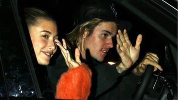 Justin Bieber and Hailey Baldwin Smile and Wave as They Leave Church Together