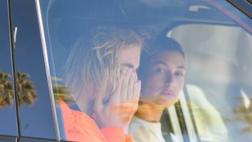 Justin Bieber Appears to Be Crying in His Car as Hailey Baldwin Looks On