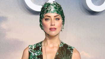 Amber Heard Wears Fashion-Forward Swim Cap at 'Aquaman' Premiere