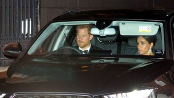 Meghan Markle, Prince Harry, Kate Middleton & Prince William Arrive to Prince Charles' 70th Birthday Party