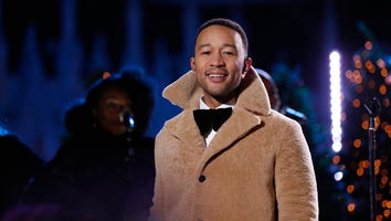John Legend Dons Stylish Winter Wear at Rockefeller Christmas Lighting Special in NYC