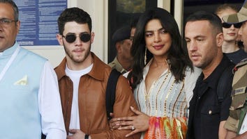 Priyanka Chopra and Nick Jonas Are All Smiles Arriving at Their Wedding Destination